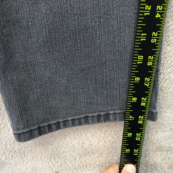 Lee Womens Jeans Size 14 Medium Straight Leg Classic Fit Gray Denim Casual - Picture 6 of 13